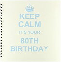 【中古】【輸入品・未使用】InspirationzStoreタイポグラフィ???Keep Calm Its Your 80th Birthday???ブルー??...