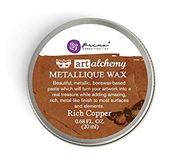 【中古】【輸入品・未使用】(Rich Copper) - Prima Marketing Art Alchemy-Metallique Wax-Rich Copper
