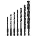 yÁzyAiEgpzBosch IMD5007 Hex Shank Impact Tough Drill Bit Set Black Oxide 7-Piece by BOSCH