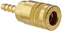 【中古】【輸入品 未使用】Dixon Valve DC2042 Brass Air Chief Industrial Interchange Quick-Connect Air Hose Socket 1/4 Coupler x 1/4 Hose ID Barbed 37 CFM Flow Ra