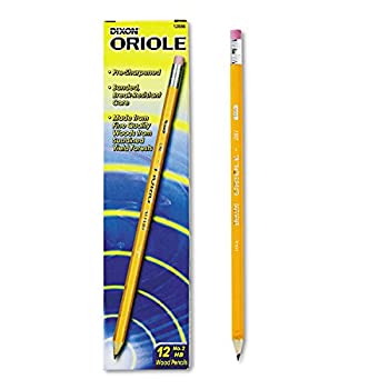 【中古】【輸入品 未使用】Dixon Oriole Woodcase Pre-Sharpened Pencil HB 2 Yellow Barrel 12/Pack by Dixon