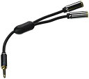 【中古】【輸入品・未使用】Monoprice 携帯用 6 インチ 3.5 mm ステレオ スプリッター