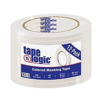 【中古】【輸入品 未使用】Tape Logic T93100312PKW Masking Tape 60 yds Length x 1/4 Width White (Case of 12) by Tape Logic