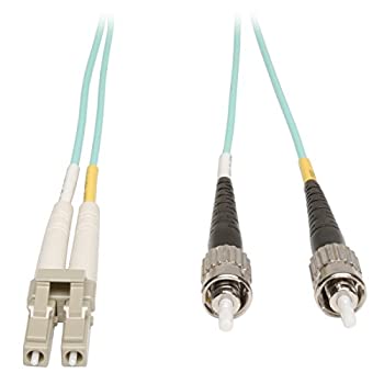 【中古】【輸入品・未使用】Tripp Lite 3M 10Gb Duplex Multimode 50/125 OM3 LSZH Fiber Optic Patch Cable LC/ST Aqua 10' 10ft 3 Meter - Patch cable - LC multi-mode (