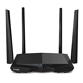 yÁzyAiEgpzTenda AC6 wireless router Dual-band (2.4 GHz / 5 GHz) Fast Ethernet Black