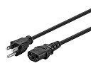 【中古】【輸入品・未使用】Monoprice 25?ft 18?AWG電源コードケーブルW / 3?Conductor PC電源コネクタソケット、10?A(NE...