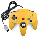 【中古】【輸入品・未使用】N64クラシックコントローラ、N64コンソールビデオゲームシステム用のN64ゲーム用リモートゲームパッドジョイスティック(イエローとブルー)
