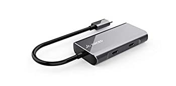 【中古】【輸入品・未使用】Juiced Systems QuadHUB - USB-C 4ポートポータブルUSBハブ - 2 USB-C 3.2 Gen 2ポート | 2 USB-A USB 3.2 Gen 2ポート