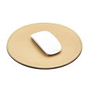 【中古】【輸入品・未使用】ProElife マウスパッド パソコン用 ノートパソコンアクセサリー用 滑り止め キュートなラウンドマウスパッド 防水 PUレザー 8.66インチ 円形マウ(2)