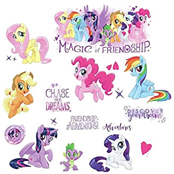 楽天アトリエ絵利奈【中古】【輸入品・未使用】My Little Pony TheムービーGlittery Peel and Stick Wall Decals