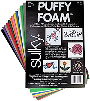 【中古】【輸入品・未使用】Sulky Of America 12 Color 3mm Puffy Foam Assortment 6 by 9 by Sulky Of America