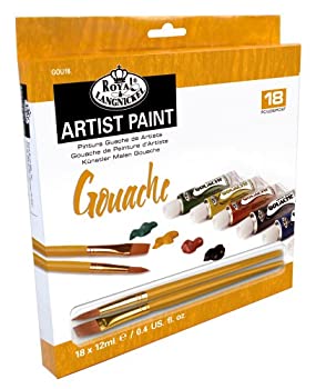 【中古】【輸入品 未使用】Royal Langnickel Gouache Paint 18-Piece by Royal Langnickel