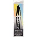【中古】【輸入品 未使用】Silver Brush WC-3000S Black Velvet Watercolor Short Handle Brush Set 3 Per Pack by Silver Brush Limited