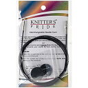 【中古】【輸入品 未使用】Knitter 039 s Pride- Interchangeable Black silver cord 49 039 039 (125 cm to make 150 cm/ 60 039 039 IC needle) (Code 800106) by Knitter 039 s Pride