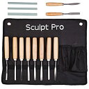 yÁzyAiEgpzWood Carving Chisel Set- 13 pc Professional Wood Carving Tools with Carrying Case by Sculpt Pro