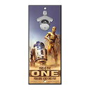 【中古】【輸入品・未使用】STAR WARS r2?- d2?and C - 3po木製壁マウントBottle Opener