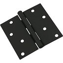 【中古】【輸入品・未使用】(Black) - National Hardware N241-208 V512 Door Hinge in Black(3)