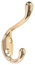 【中古】【輸入品・未使用】The Hillman Group 852081 Coat & Hat Hook- Brass Finish 2-Pack