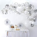 【中古】【輸入品・未使用】Silver Balloon Arch Kit - Balloon Arches Range by Ginger Ray
