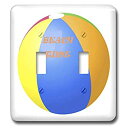 【中古】【輸入品・未使用】3drose LSP 43698?_ 2?Double Toggle Switch with Beach Timeビーチボール