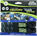 【中古】【輸入品・未使用】ROK ストラップ 18-60インチ 調節可能 - バイク ブラック/ブルー - 2個組。