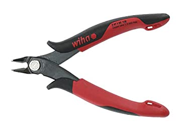 Wiha 56818 Precision Electronic Diagonal Cutters with Wide Pointed Head by Wiha