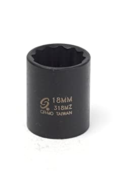 【中古】【輸入品・未使用】Sunex 318mz 3/8インチドライブ 18mm 12ポイントメトリック標準インパクトソケット(3)