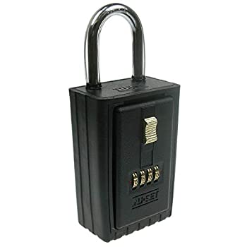 【中古】【輸入品・未使用】NU-SET 2020-3 4つの数字の組み合わせロックボックス キーシャックル付き(3)