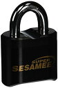 yÁzyAiEgpzSesamee K636 4 Dial Bottom Resettable Combination Brass Padlock with 1-Inch Shackle and 10000 Potential Combinations by Sesamee