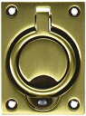 【ポイントアップ中!】【中古】【輸入品・未使用未開封】Baldwin 0395060フラッシュリングPull、アンティーク真鍮withブラウン