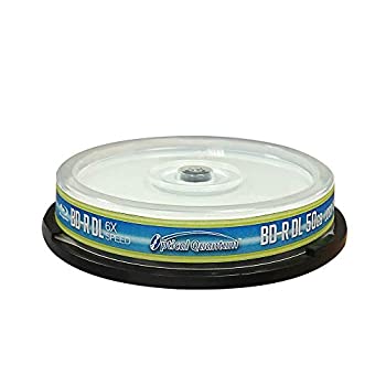 【中古】【輸入品・未使用】Optical Quantum OQBDRDL06LT-10 6X 50 GB BD-R DL Blu-Ray Double Layer Recordable Logo Top 10-Disc Spindle