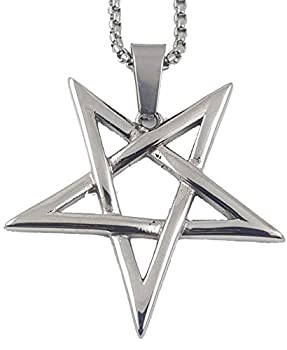 【中古】【輸入品・未使用】Inverted Pentagram Pentacle 316lステンレススチール