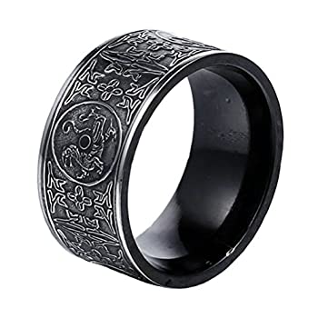 【中古】【輸入品・未使用】PAMTIER リング メンズ ステンレススチール 古代 四神 青龍 白虎 朱雀 玄武 彫刻 【中古】【輸入品・未使用】PAMTIER リング メンズ ステンレススチール 古代 四神 青龍 白虎 朱雀 玄武 彫刻