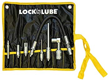 LockNLube7ピース クイックコネクトグリースアクセサリーキット