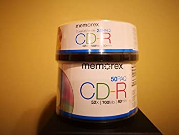 【中古】【輸入品 未使用】Memorex 700MB 52x CD-R 50PK 25PK ボーナスキット