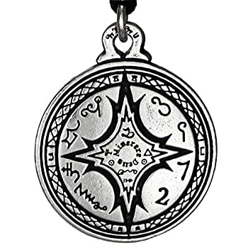 【中古】【輸入品・未使用】Talisman for Mastery of the Magical ArtsブラックPullet PentacleペンダントHermetic Pagan Wiccanジュエリー