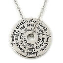 yÁzyAiEgpzSilver Tone Audrey Hepburn Quote Round Medallion Pendant and Chain - 41cm Length/ 7cm Extension