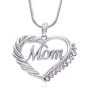 【中古】【輸入品・未使用】Soulbreezecollection 母の日 クリアマム ハートネックレス ラブ ペンダント チャーム ギフト ジュエリー