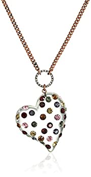 【中古】【輸入品・未使用】Betsey Johnson 「紙吹雪ミックスマルチカラーストーン ルーサイトハートロングペンダントネックレス 【中古】【輸入品・未使用】Betsey Johnson 「紙吹雪ミックスマルチカラーストーン ルーサイトハートロングペンダントネックレス