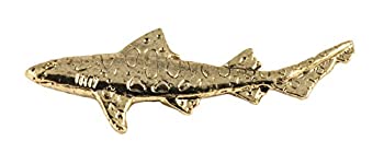 【中古】【輸入品・未使用】クリエイティブピューターDesigns、ピューターLeopard Shark手作り海水魚ラペルピンブローチ、s120 ゴールド