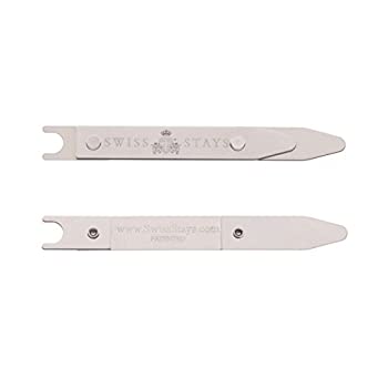 【中古】【輸入品・未使用】Cuff-Daddy 3組 調節可能なステンレススチール製カラーステイ