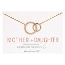 【中古】【輸入品・未使用】A+O 母と娘 ジュエリーギフト ? インターロックサークルペンダントネックレス シルバー ローズゴールド ゴールド