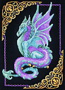 【中古】【輸入品・未使用】神秘的なドラゴンの画像カウント クロスステッチ キット 11