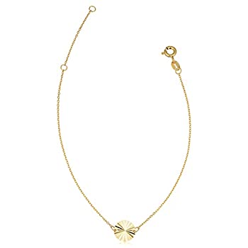 【中古】【輸入品・未使用】KoolJewelry 14k イエローゴールド 8mm ダイヤモンドカット ディスク 調節可能 ブレスレット (6.5または7.5インチまで調整可能) 【中古】【輸入品・未使用】KoolJewelry 14k イエローゴールド 8mm ダイヤモンドカット ディスク 調節可能 ブレスレット (6.5または7.5インチまで調整可能)