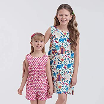【中古】【輸入品・未使用】Simplicity Sewing Pattern S9156 - 子供&女の子用トップス、ショーツ、ドレス&ロンパース、サイズ:H(3-4-5-6)