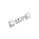 【中古】【輸入品・未使用】(3) - 5x Bright Sterling Silver 3mm Leather Cord End Cap W Lobster ...