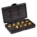 yÁzyAiEgpzPOWERTEC 71051 Brass Router Bushing Set with Case by POWERTEC