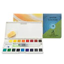 【中古】【輸入品・未使用】Marie's Sketch and Go Watercolour Paint Set Watercolour Pan Set For Travel Includes Palette Box With Mixing Area Water Brush Pen and a