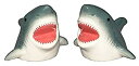 【中古】【輸入品・未使用】Shark Bite Funny Salt and Pepper Shakersセラミック