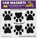 【中古】【輸入品・未使用】Imagine This 1-3/4-Inch by 1-3/4-Inch 6 Mini Paws Car Magnet Black ...